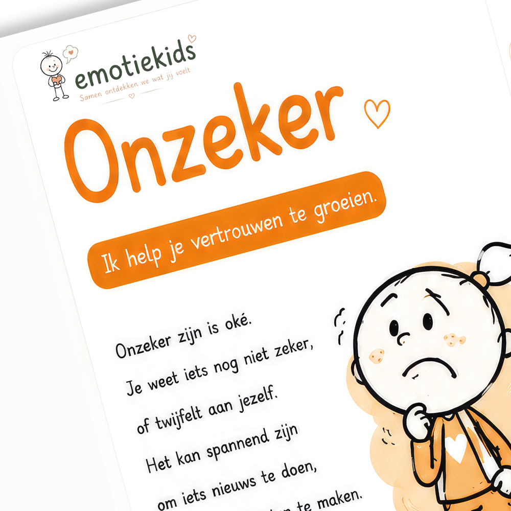 Uitlegkaart - Emotie & gevoel - Onzeker - download