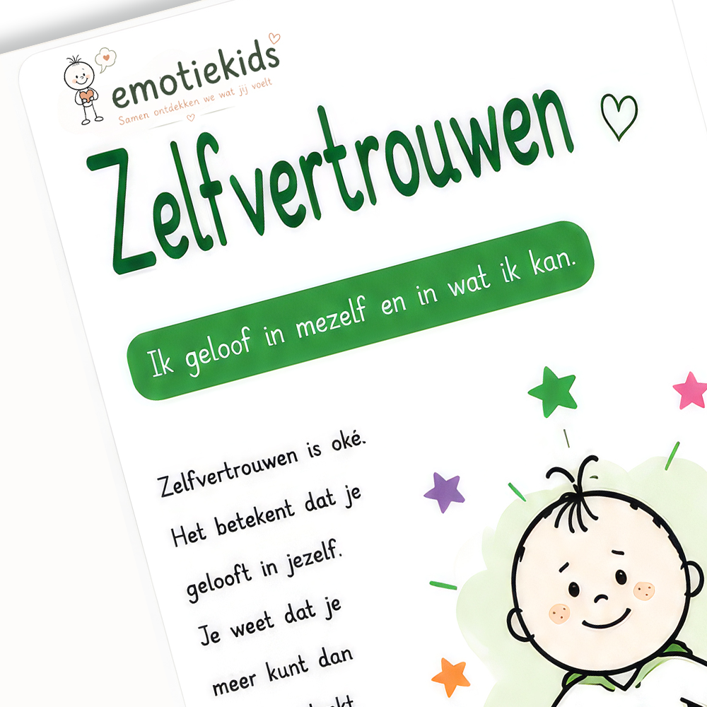 Uitlegkaart - Emotie & gevoel - Zelfvertrouwen - download