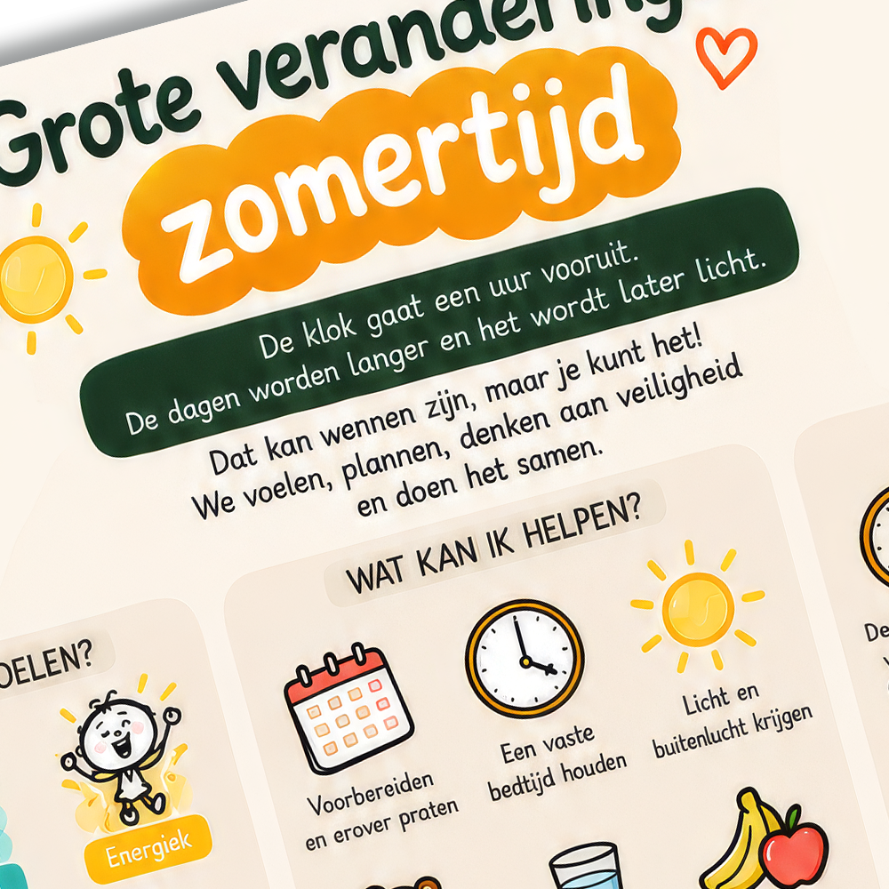 Uitlegkaart - Grote veranderingen - Zomertijd - download