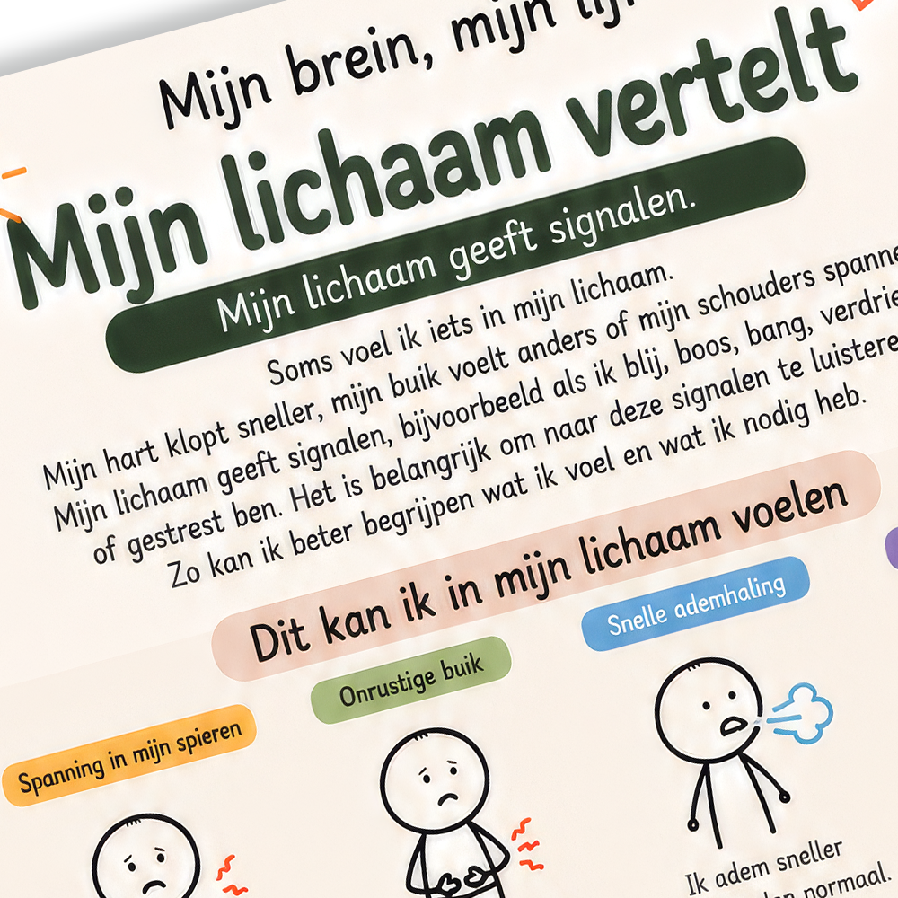 Uitlegkaart - Mijn brein mijn lijf - Mijn lichaam verteld - download