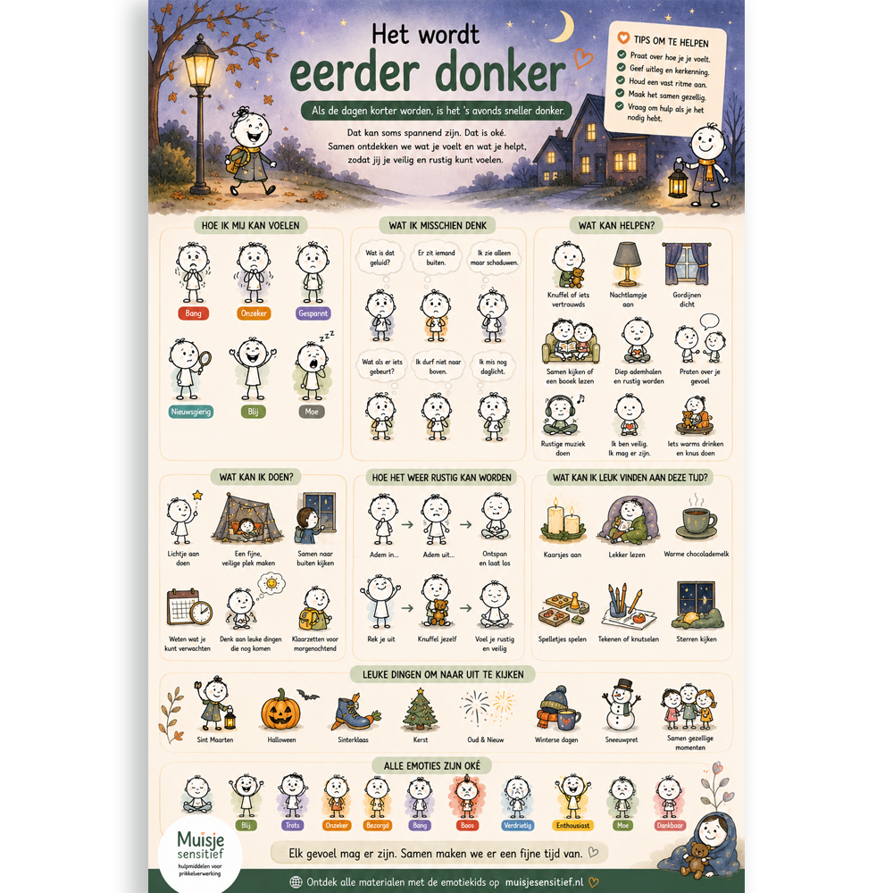 Uitlegkaart - Spannende dingen - Eerder donker - download