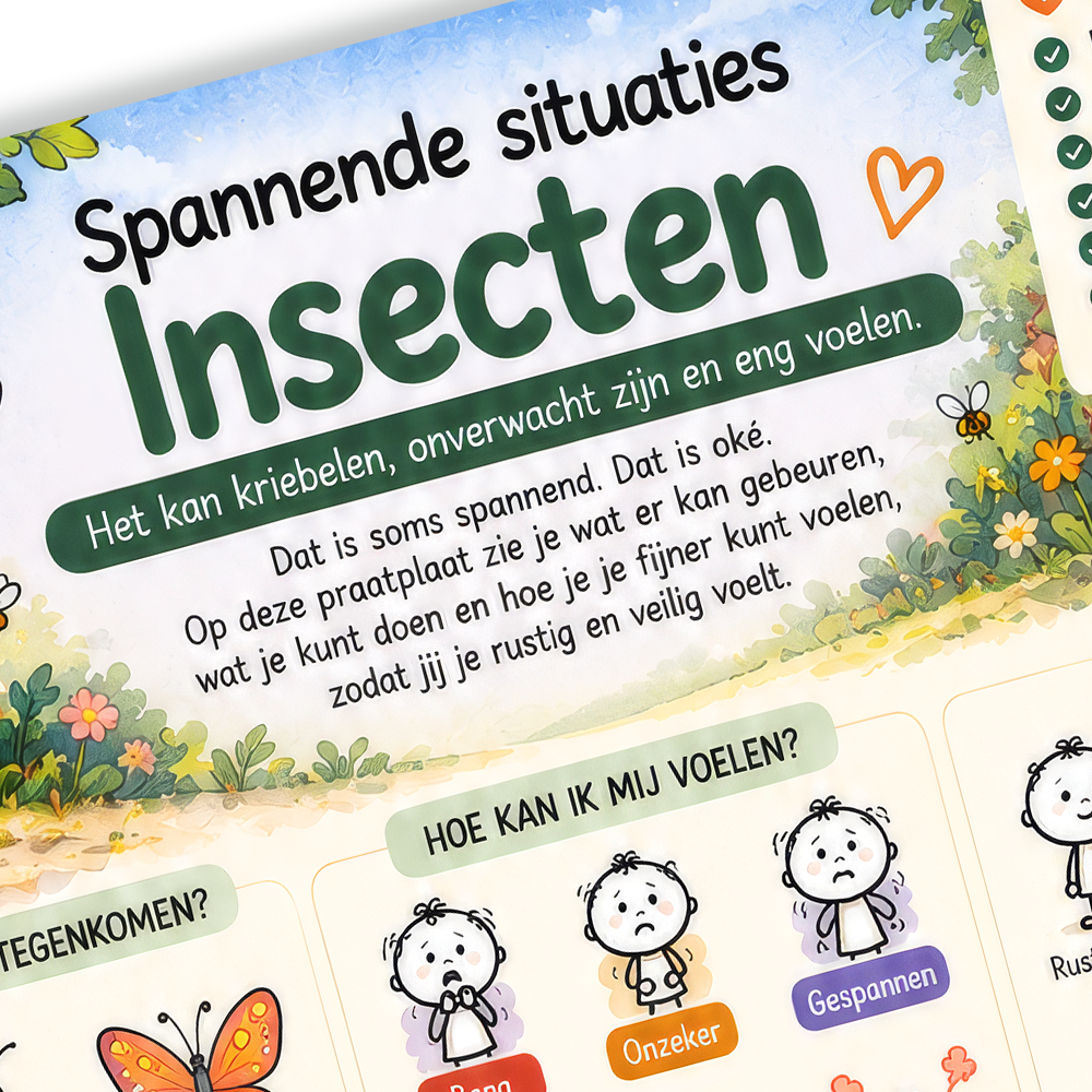 Uitlegkaart - Spannende situaties - Insecten - download