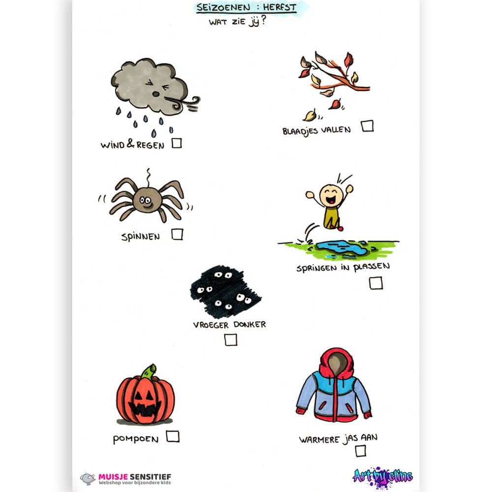 Zoekkaart - Herfst - download