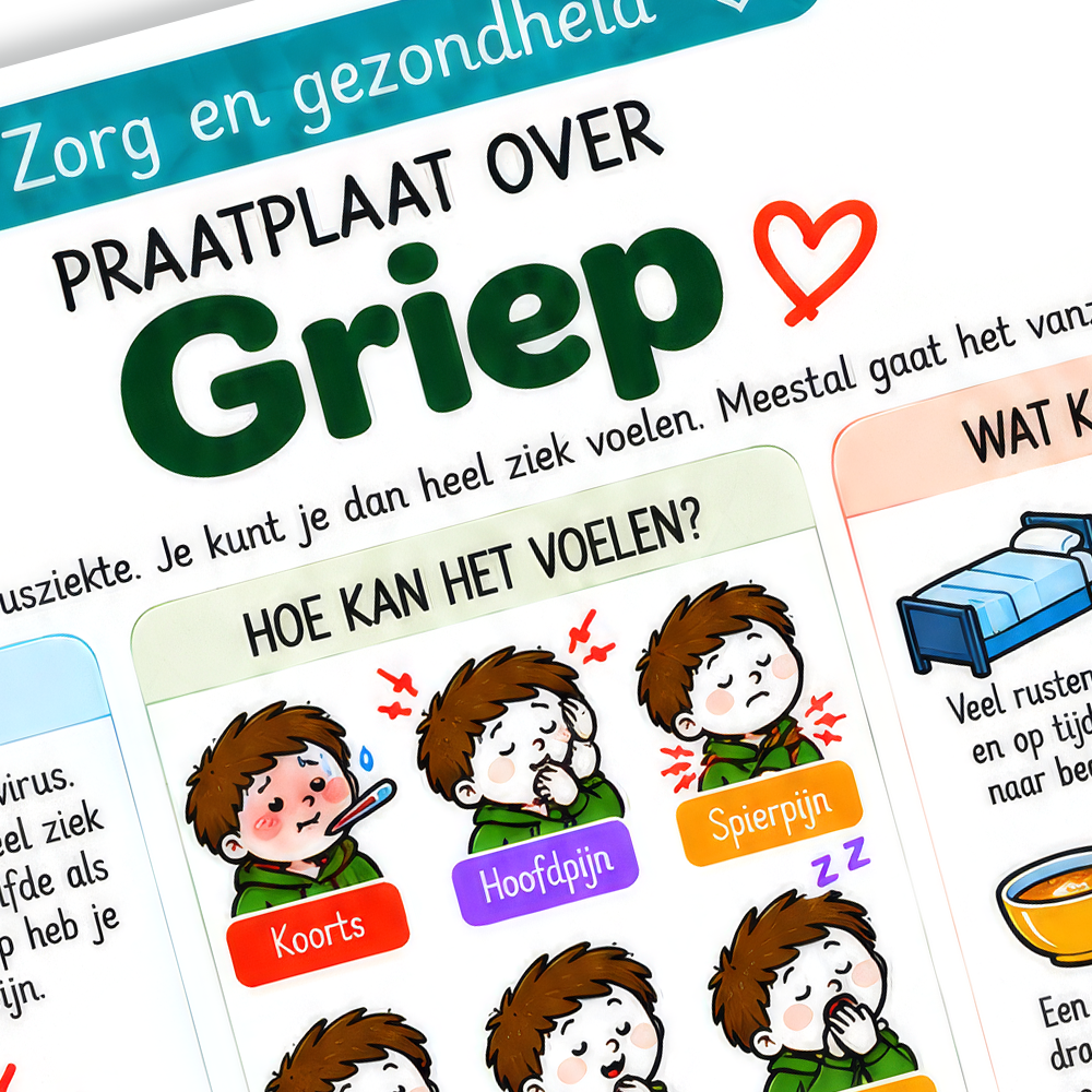Uitlegkaart - Zorg & gezondheid - Griep - download