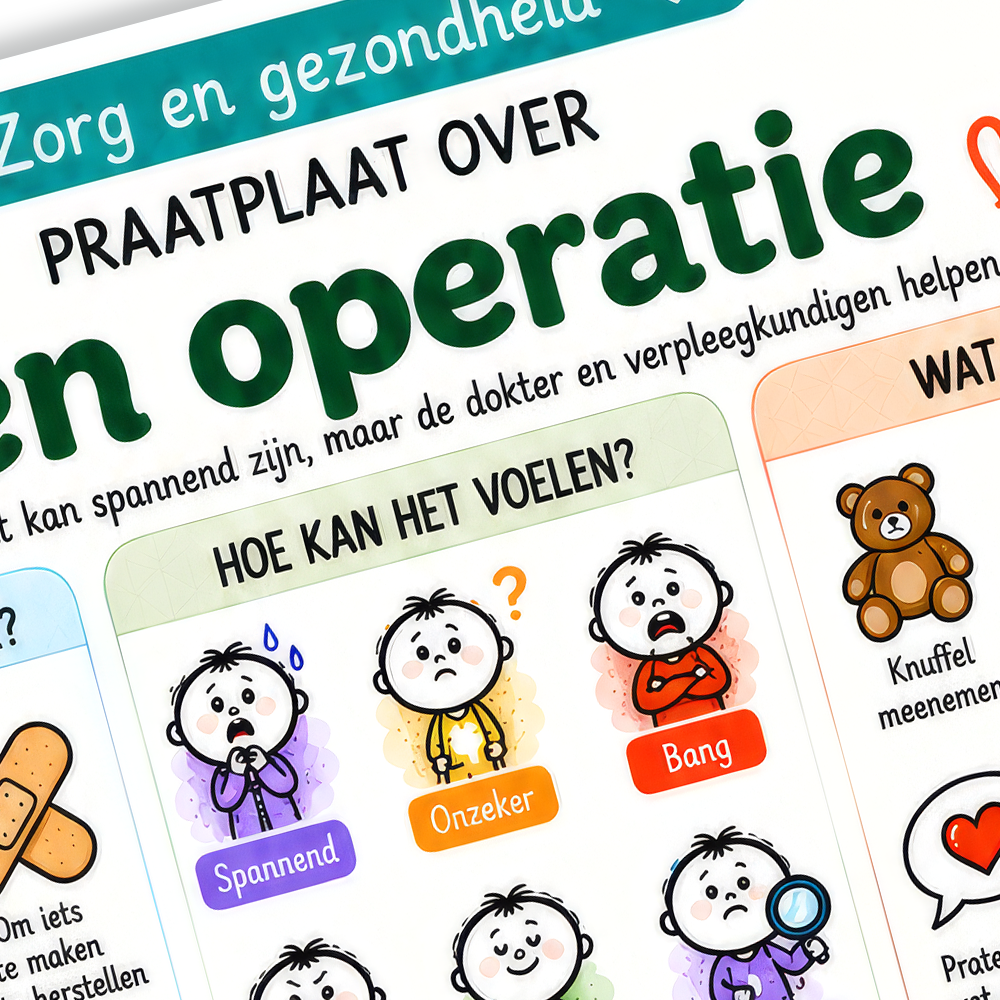 Uitlegkaart - Zorg en gezondheid - Een operatie - download