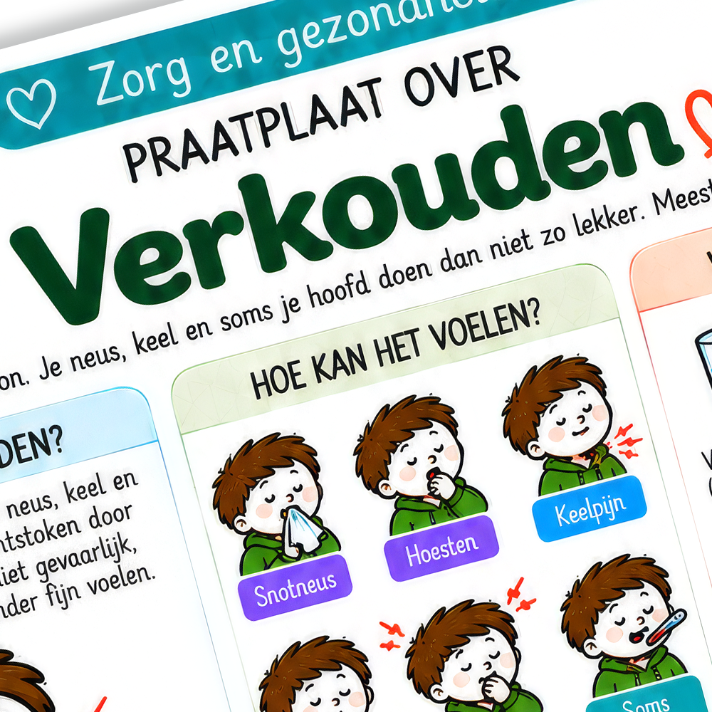 Uitlegkaart - Zorg en gezondheid - Verkouden - download