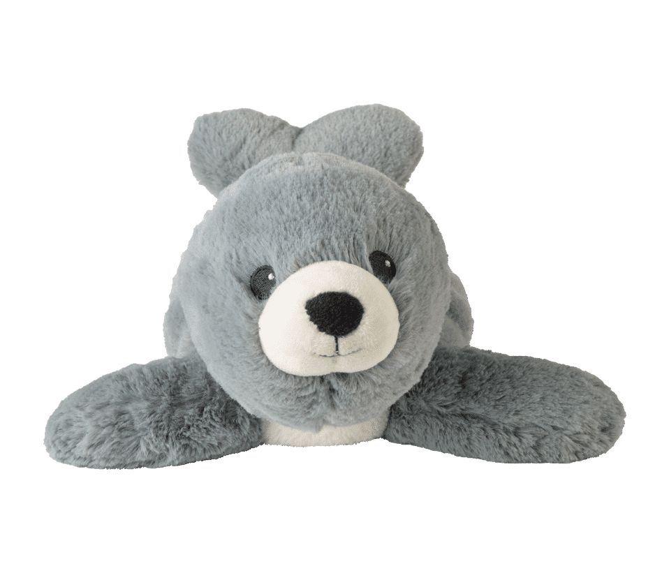 Ontspanningsknuffel Warmies Zeehond grijs