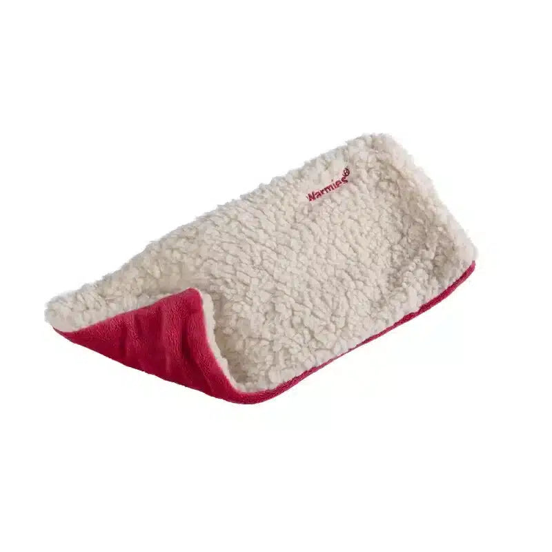Ontspanningsknuffel Warmies Hot-Pak sherpa beige/rood