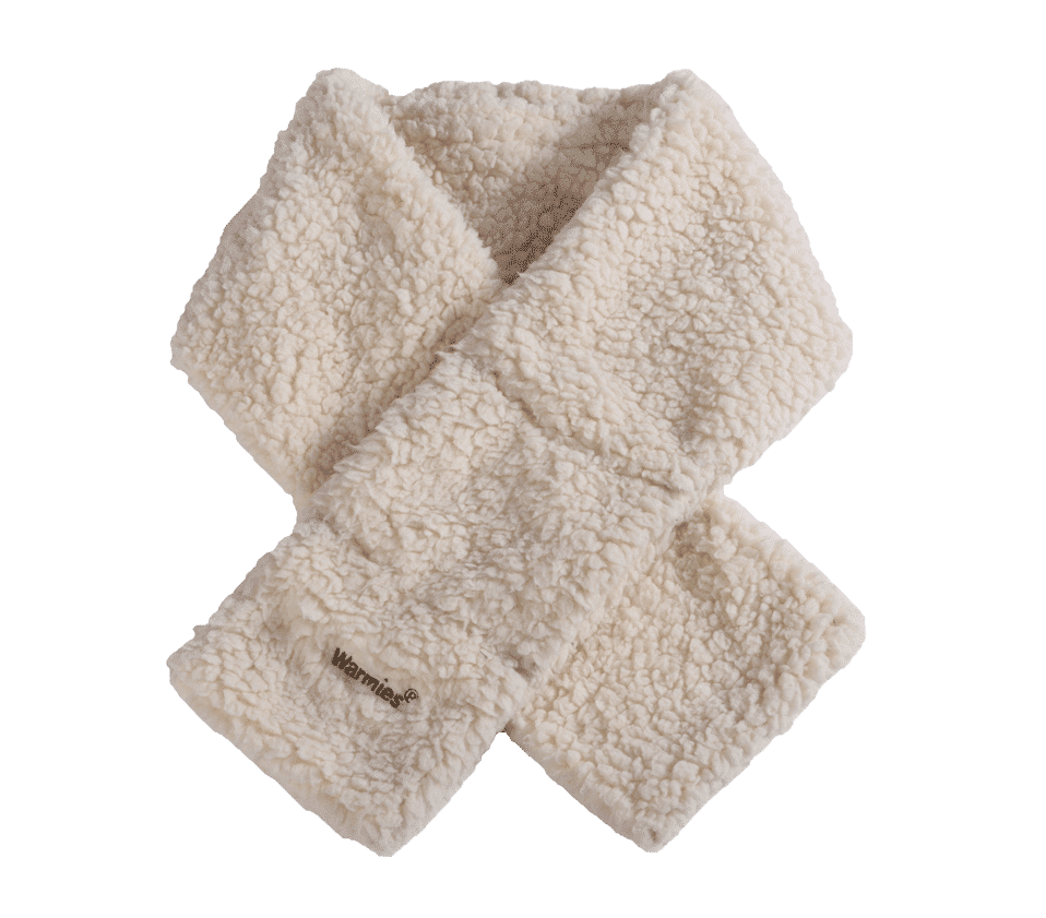 Ontspanningsknuffel Warmies Nekwarmer Sjaal Sherpa beige