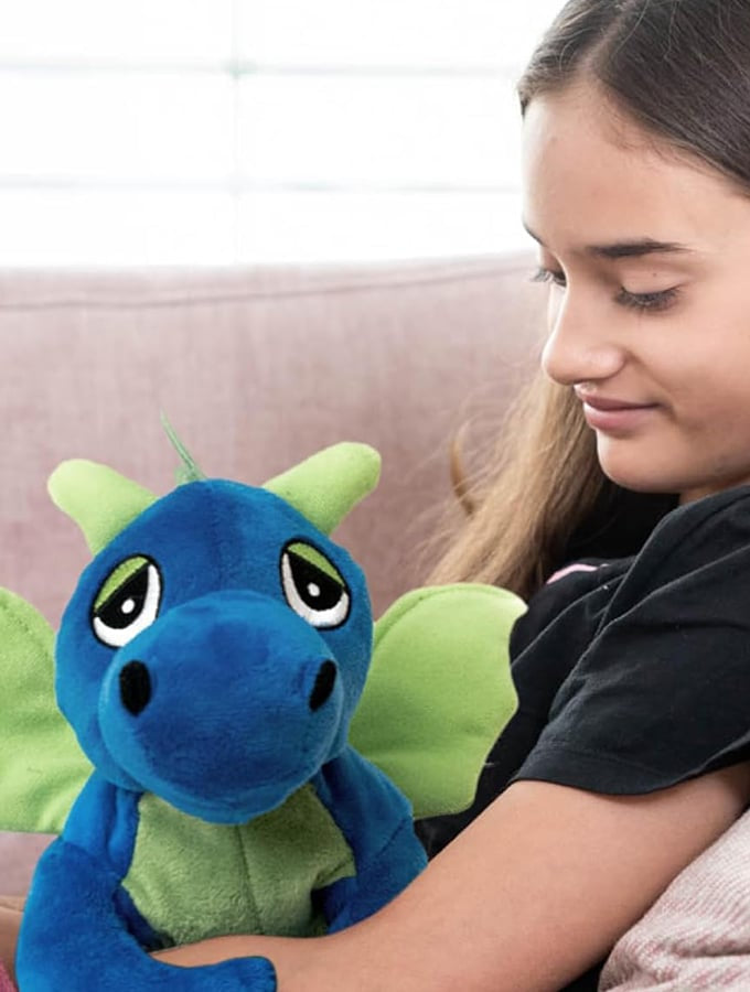 Ontspanningsknuffel Habibi Draak Blauw