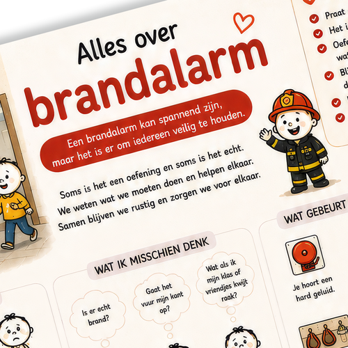 Uitlegkaart - Spannende situaties - Brandalarm - download