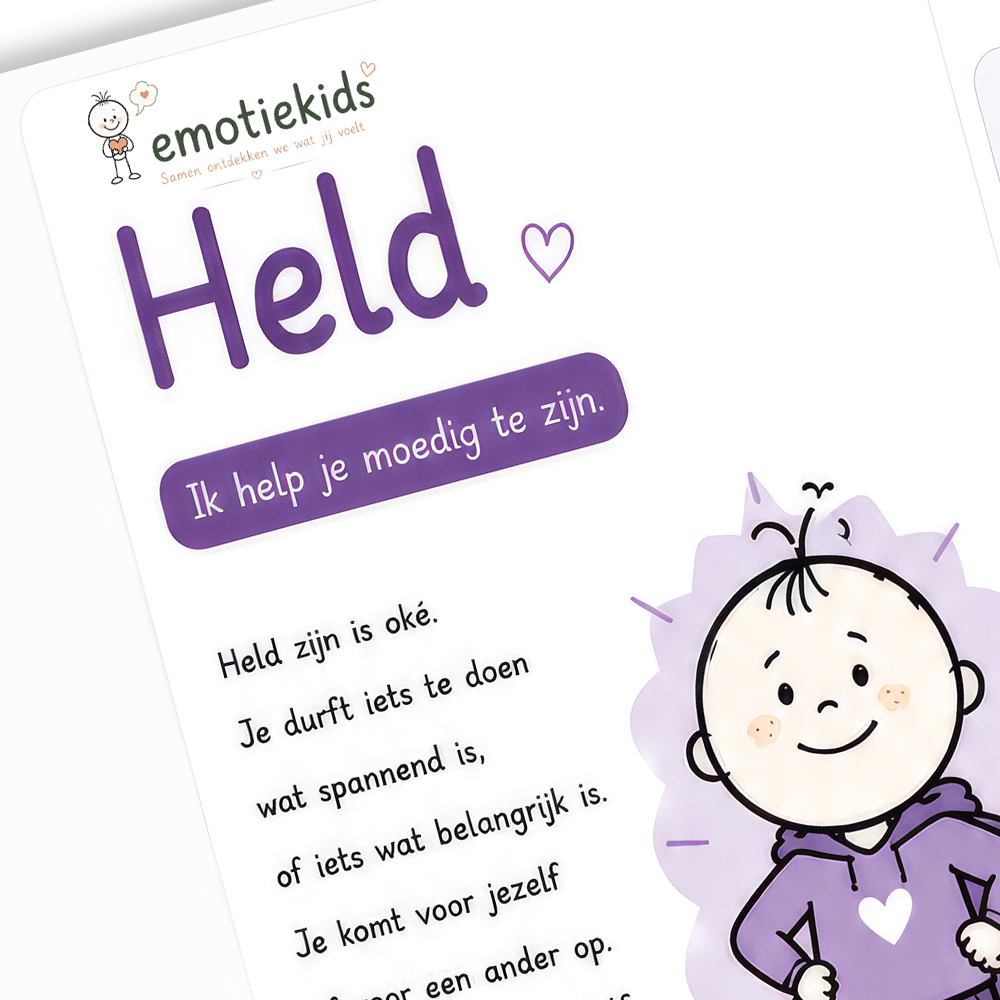 Uitlegkaart - Emotie & gevoel - Held - download