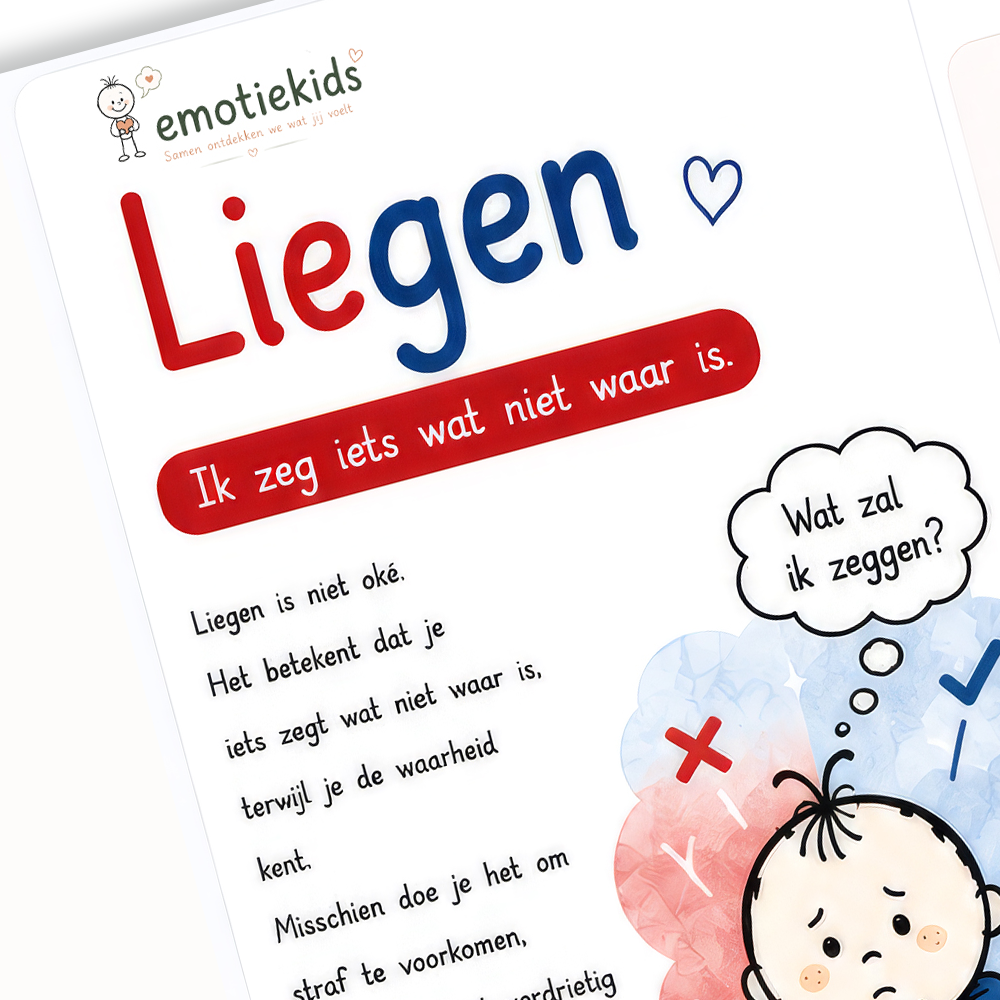 Uitlegkaart - Emotie & gevoel - Liegen - download