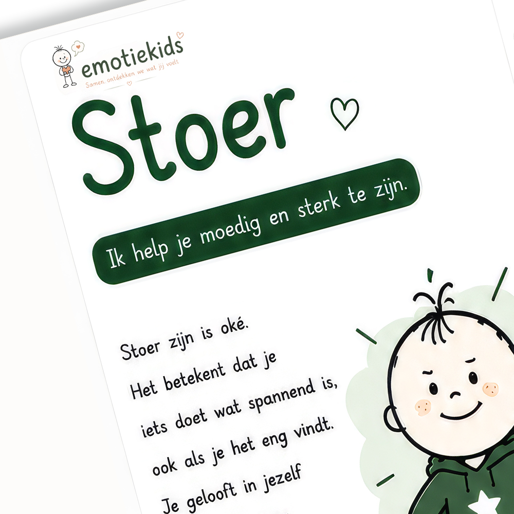 Uitlegkaart - Emotie & gevoel - Stoer - download