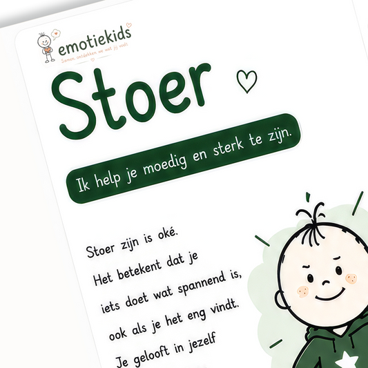 Uitlegkaart - Emotie & gevoel - Stoer - download