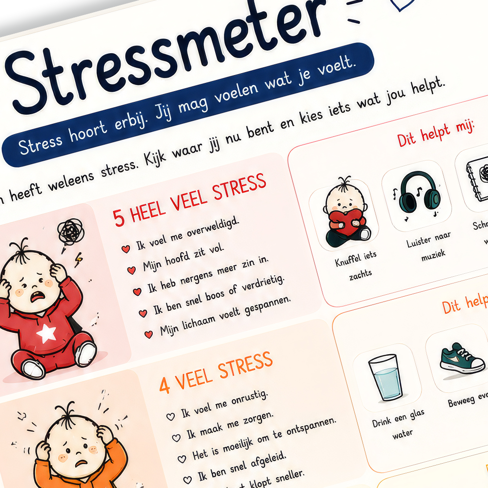 Uitlegkaart - Emotie & gevoel - Stressmeter - download