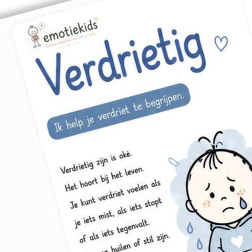 Uitlegkaart - Emotie & gevoel - Verdrietig - download