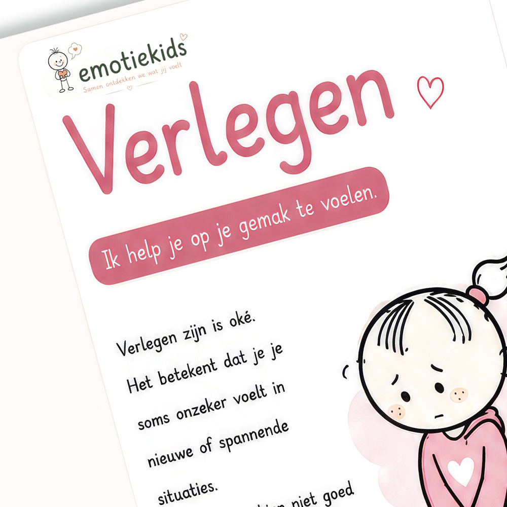 Uitlegkaart - Emotie & gevoel - Verlegen - download