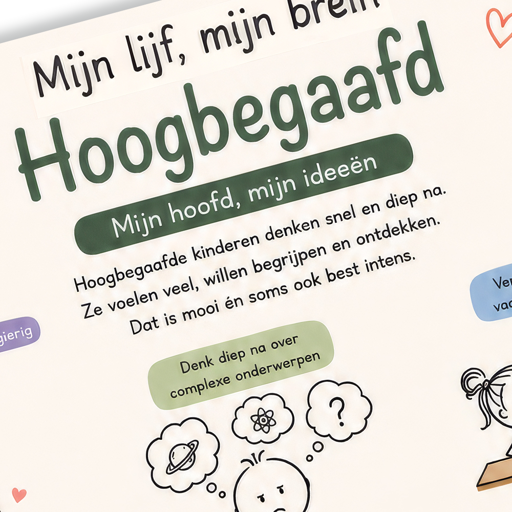 Uitlegkaart - Mijn brein mijn lijf - Hoogbegaafd - download