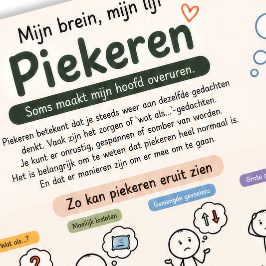 Uitlegkaart - Mijn brein mijn lijf - Piekeren - download
