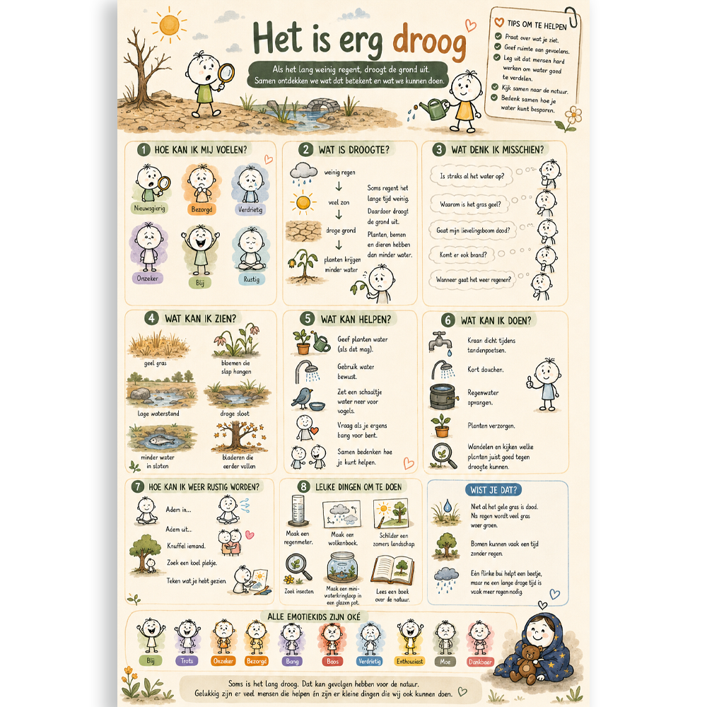 Uitlegkaart - Spannende dingen - Droogte - download