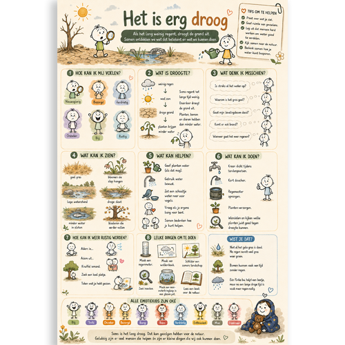 Uitlegkaart - Spannende dingen - Droogte - download