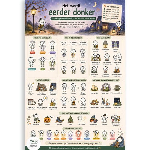 Uitlegkaart - Spannende dingen - Eerder donker - download
