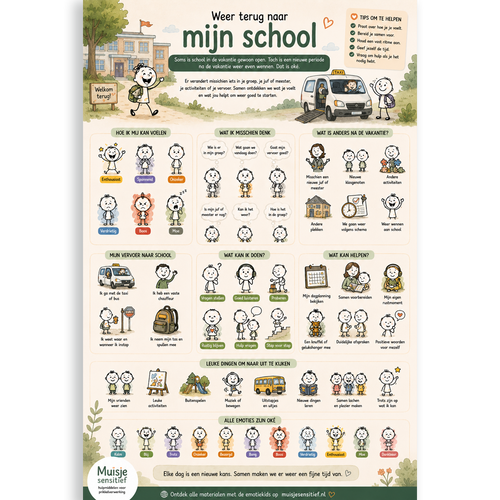 Uitlegkaart - Spannende dingen - Terug naar mijn school - download