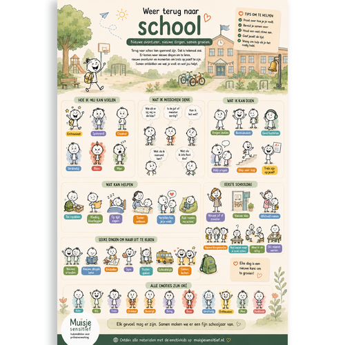 Uitlegkaart - Spannende dingen - Terug naar school - download