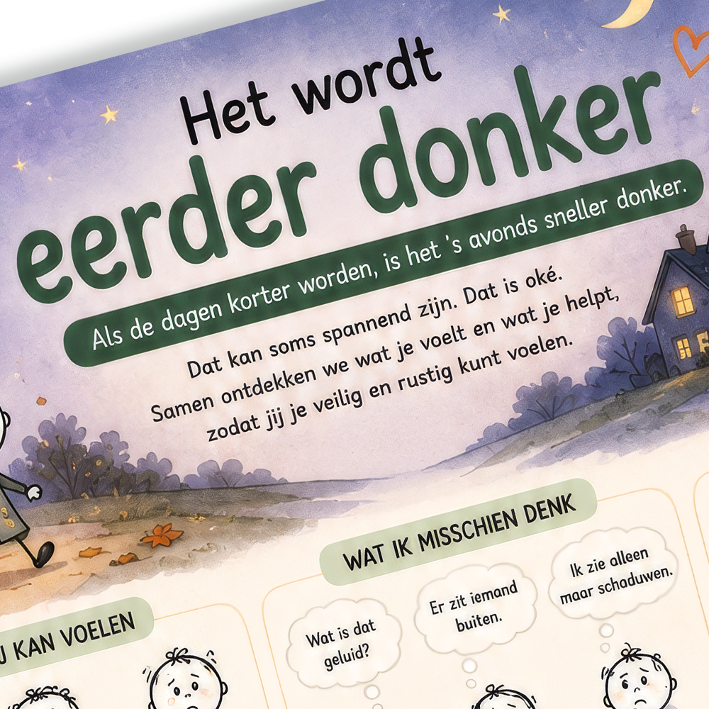 Uitlegkaart - Spannende situaties - Eerder donker - download