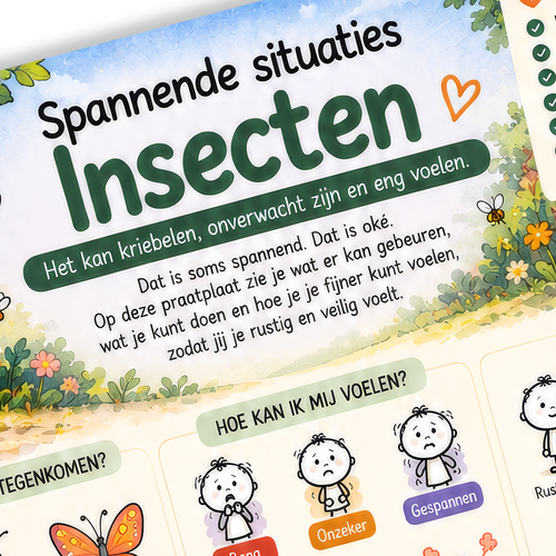 Uitlegkaart - Spannende situaties - Insecten - download