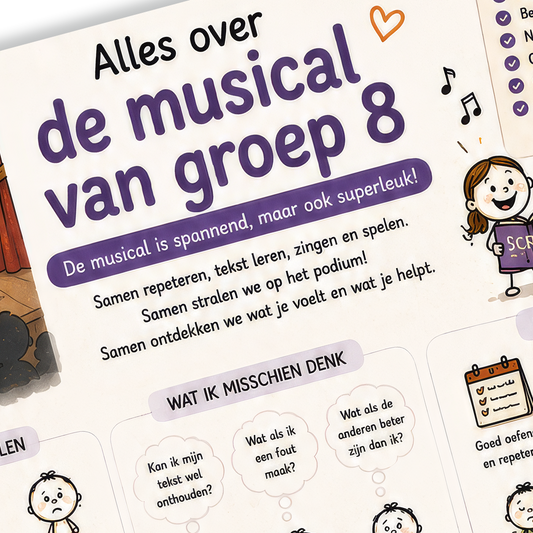 Uitlegkaart - Spannende Situaties - Musical Groep 8 – download