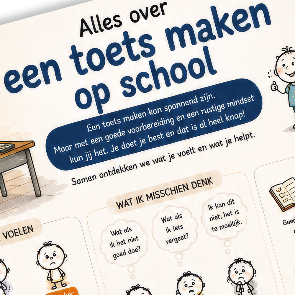 Uitlegkaart - Spannende Situaties - Toets maken – download