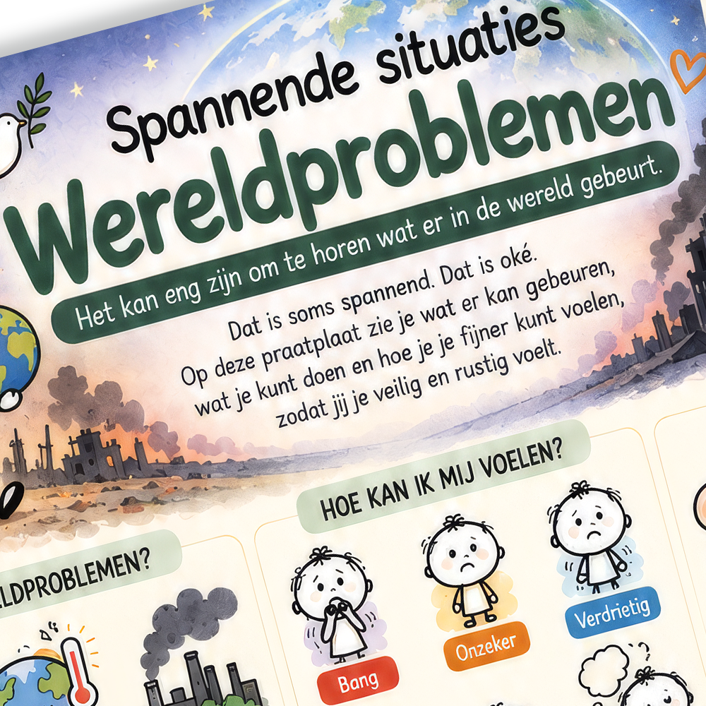 Uitlegkaart - Spannende Situaties - Wereld problemen - download