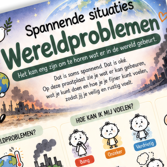 Uitlegkaart - Spannende Situaties - Wereld problemen - download