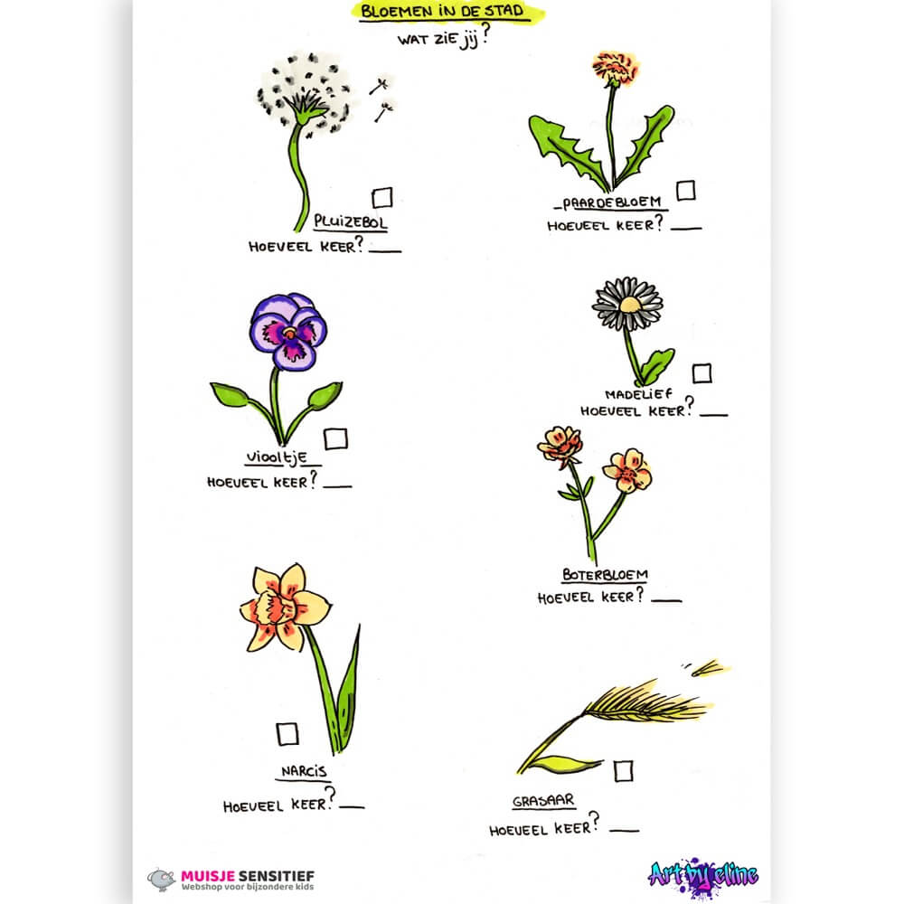 Zoekkaart - Bloemen in de Stad - download