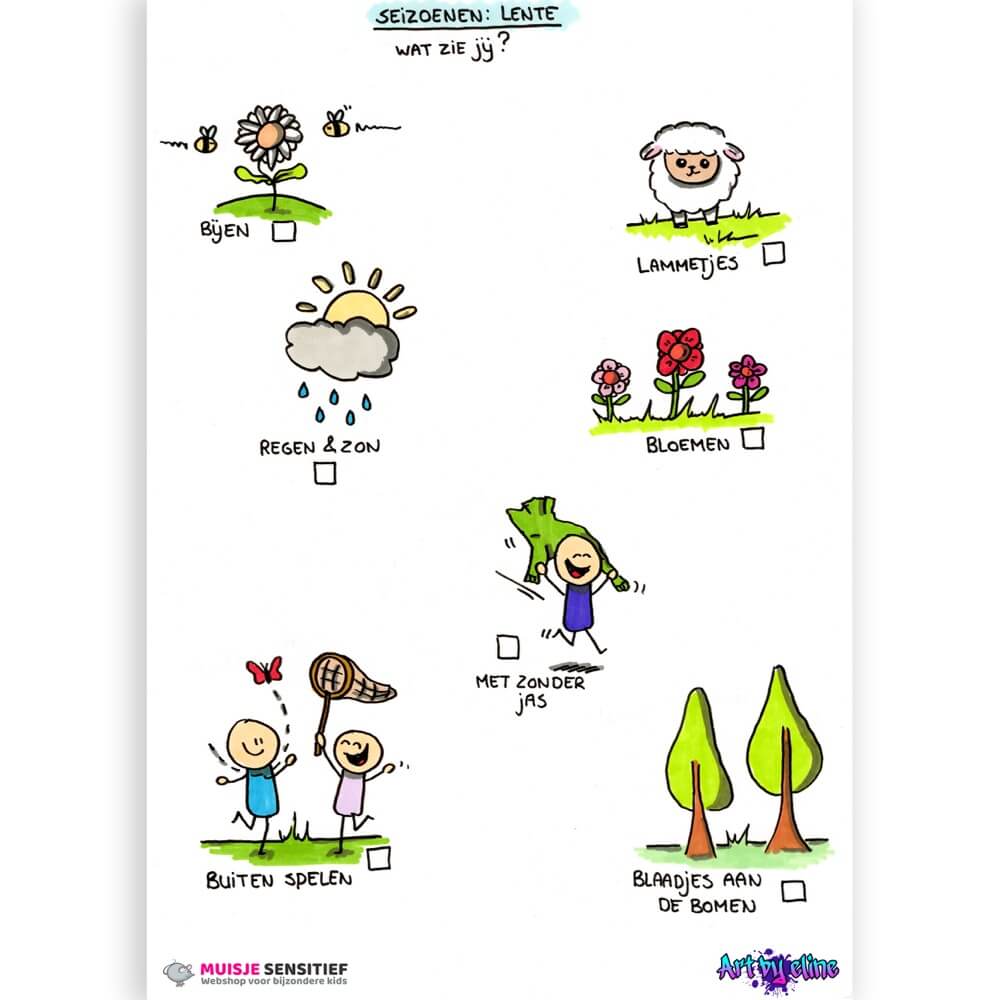 Zoekkaart - Lente - download