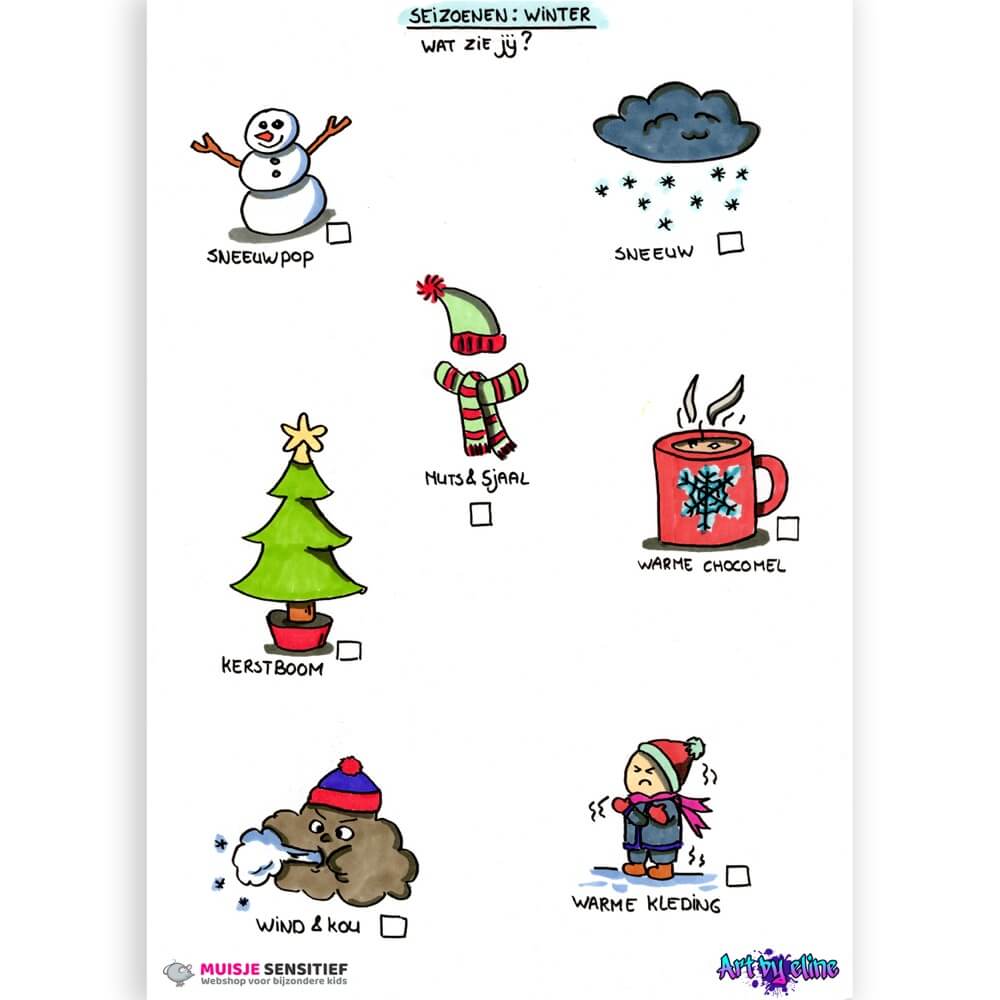 Zoekkaart - Winter - download