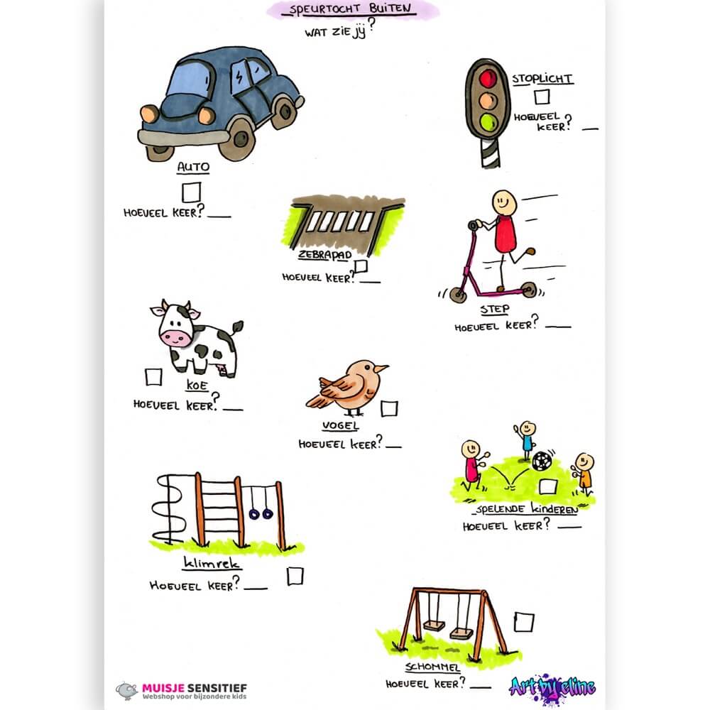 Zoekkaart - Speurtocht buiten - download