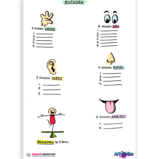 EmotieKids Zoekkaart - zintuigen - download