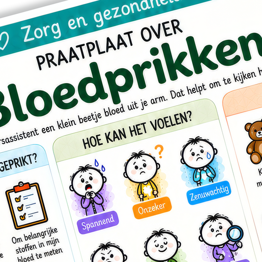 Uitlegkaart - Zorg en gezondheid - Bloed prikken - download