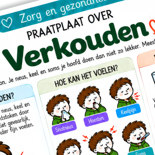 Uitlegkaart - Zorg en gezondheid - Verkouden - download
