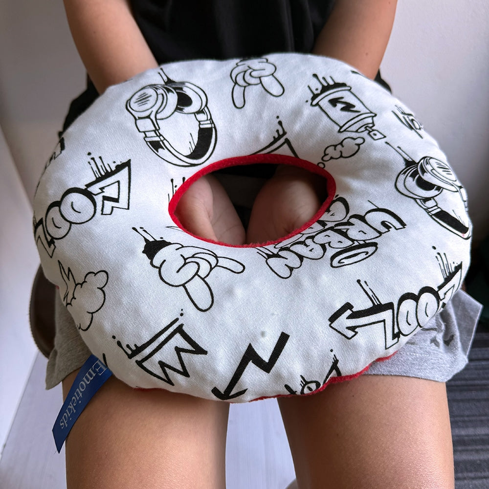 EmotieKids Verzwaringskussen Donut 30x30cm
