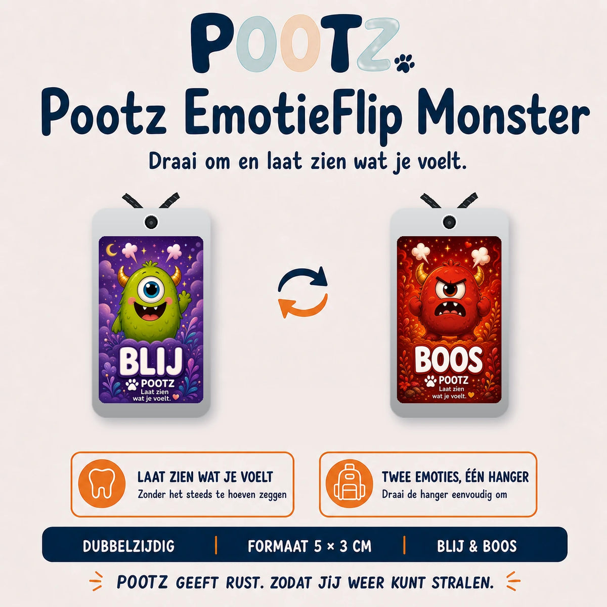 Pootz Emotieflip Monster