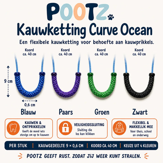 Pootz Kauwketting Curve Ocean