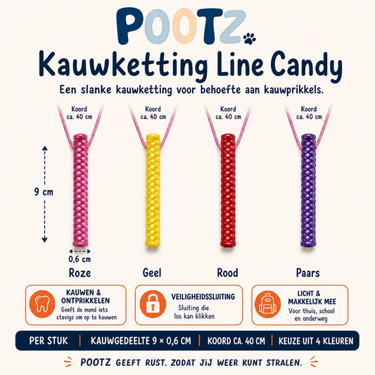 Pootz Kauwketting Line Candy