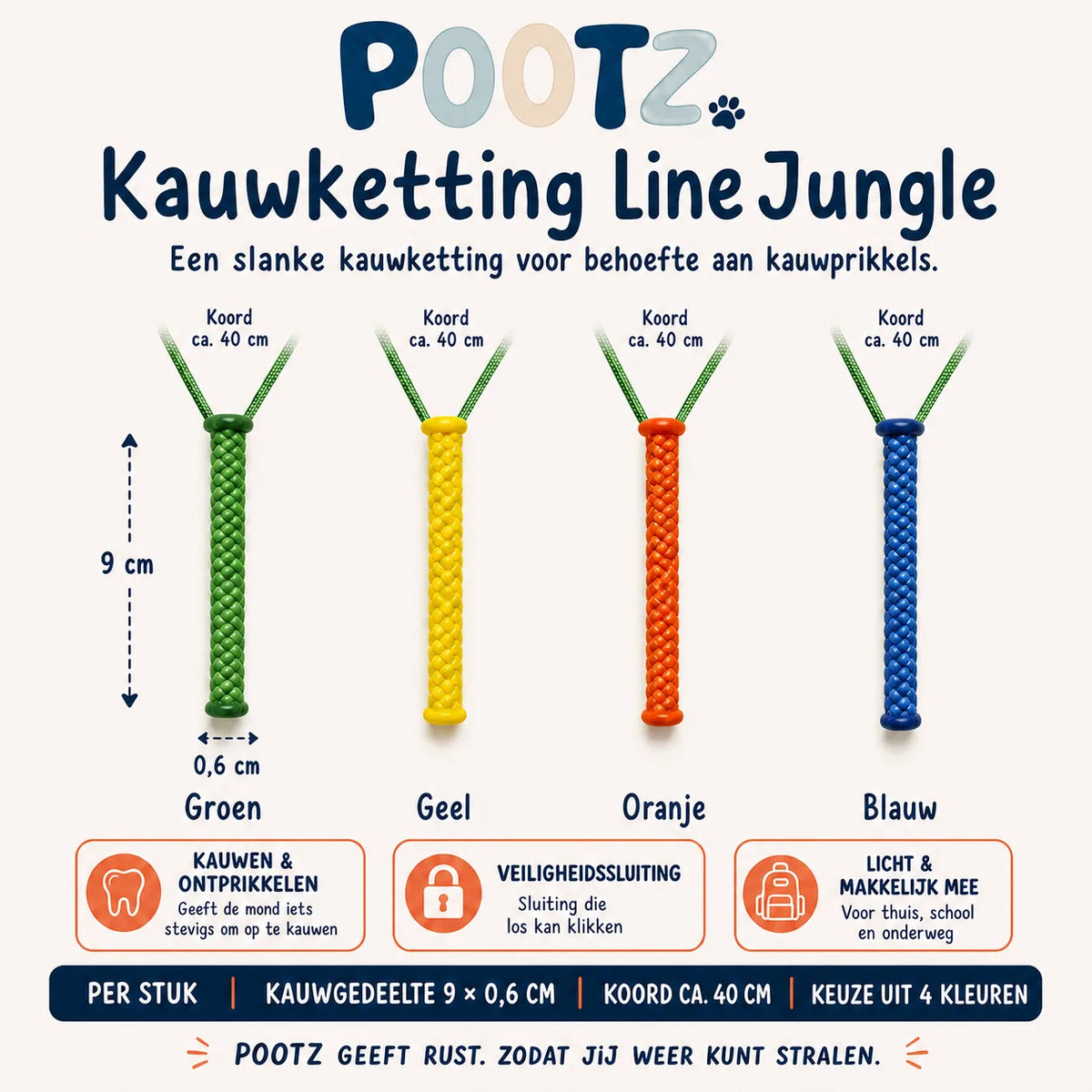Pootz Kauwketting Line Jungle