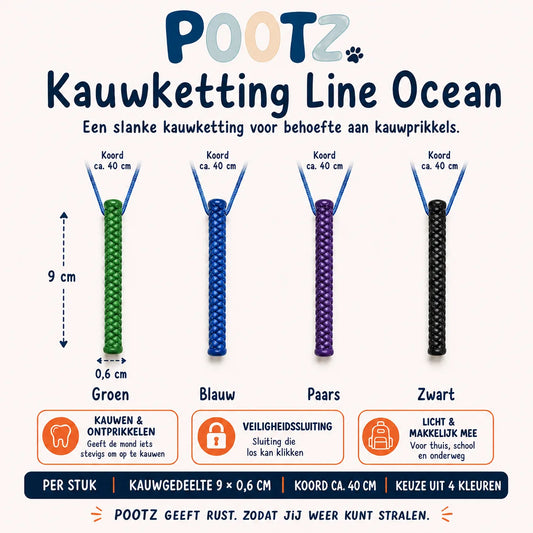 Pootz Kauwketting Line Ocean