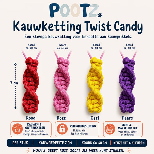 Pootz Kauwketting Twist Candy