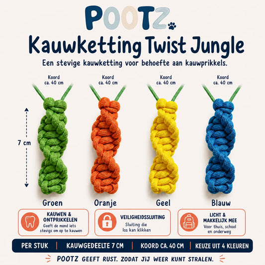 Pootz Kauwketting Twist Jungle
